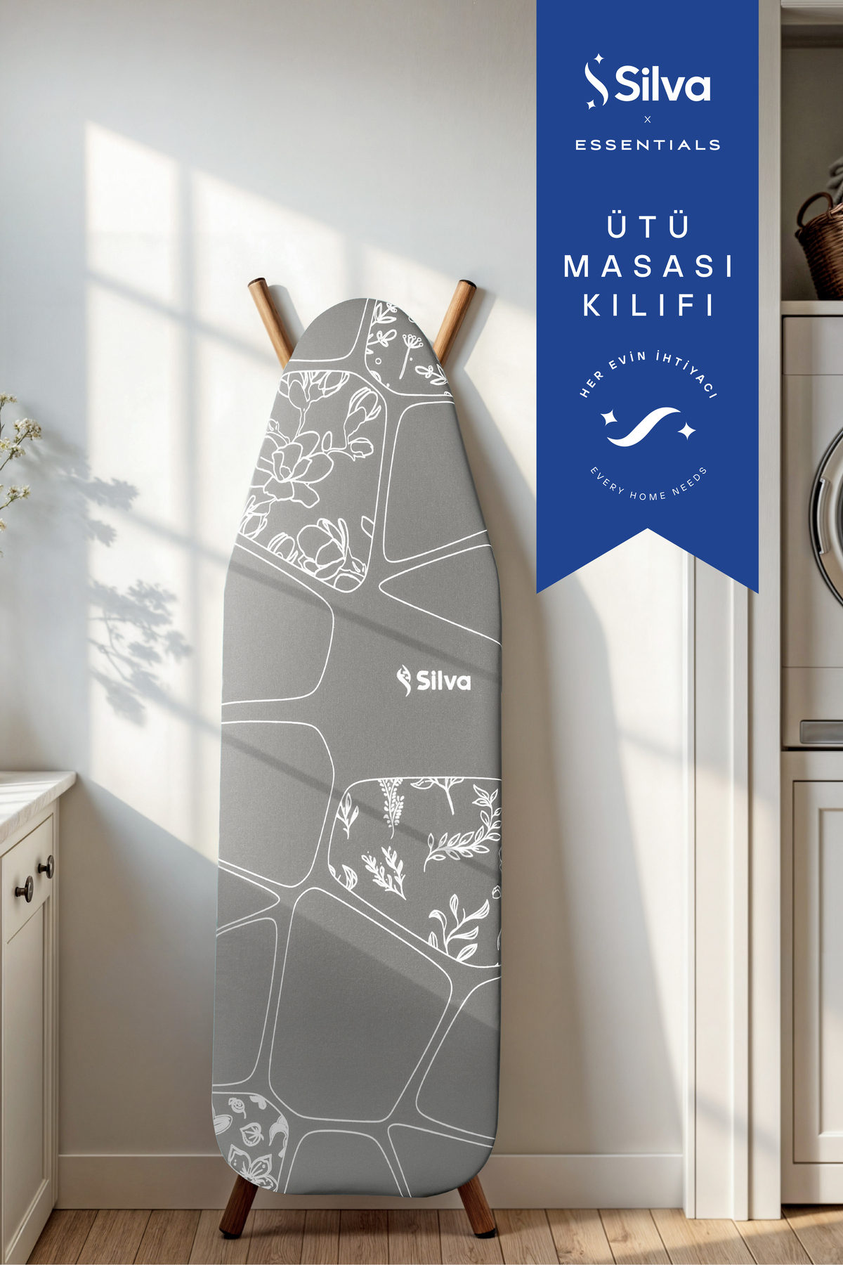 Ütü Masası Bezi Gri (50*140 cm)